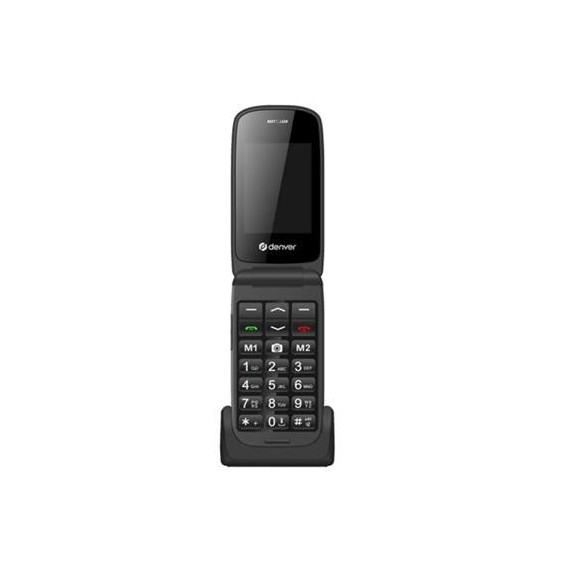 DENVER Telefono Movil con Tapa 4G Senior BAS-24600L Negro