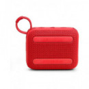 JBL Altavoz Portatil BLUETOOTH V 5.3 GO4 Rojo 7H Resistente Al Agua