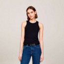 Camiseta Acanalada sin Mangas Slim  TOMMY HILFIGER