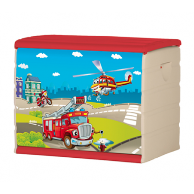 BAUL INFANTIL 80CM ORDENACION. 260 LITROS BOMBEROS