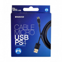 Cable Micro USB to USB Black Woxter Ps4