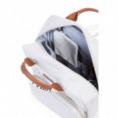 Bolso Mommy Club Signature Canvas Blanco Roto  CHILDHOME