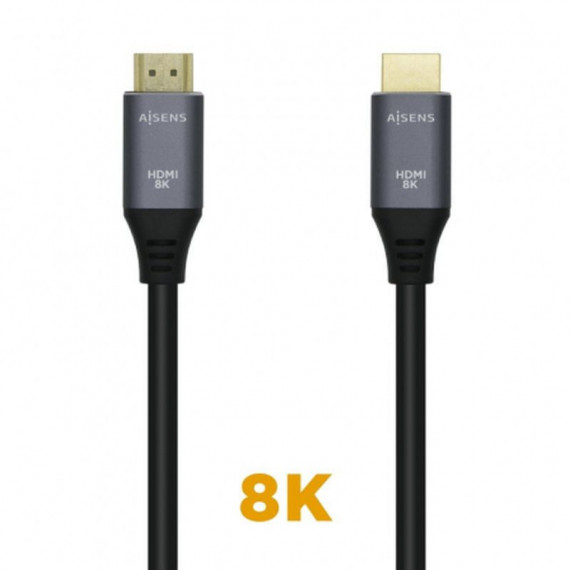 AISENS Cable HDMI V2.1 a Hdmi-a 0.5M Negro