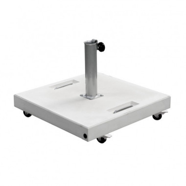 Base de Sombrilla con Ruedas Urban Color Blanco 50 Kg. Essentials&reg;  ESSENTIALS