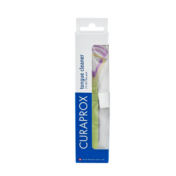 CURAPROX Limpiador Lingual 2UD Verde Lima y Malv