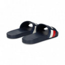 Pala Bandas Lados Tricolor Azul  TOMMY HILFIGER
