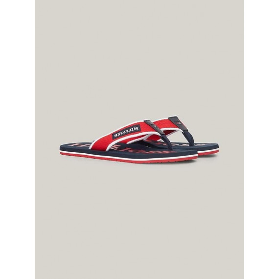 Chanclas con Tiras de Tejido Trenzado de TOMMY HILFIGER
