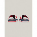 Chanclas con Tiras de Tejido Trenzado de TOMMY HILFIGER