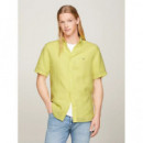 Camisa de Manga Corta con Corte Regular de TOMMY HILFIGER