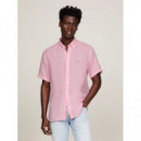 Camisa de Manga Corta con Corte Regular de TOMMY HILFIGER