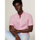 Camisa de Manga Corta con Corte Regular de TOMMY HILFIGER