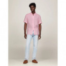 Camisa de Manga Corta con Corte Regular de TOMMY HILFIGER