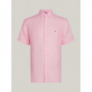 Camisa de Manga Corta con Corte Regular de TOMMY HILFIGER