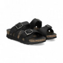 Sandalia 2 Tiras + Velcro Met.oro  PANAMA JACK
