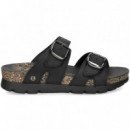 Sandalia 2 Tiras + Velcro Met.oro  PANAMA JACK