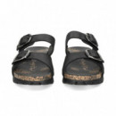 Sandalia 2 Tiras + Velcro Met.oro  PANAMA JACK