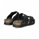 Sandalia 2 Tiras + Velcro Met.oro  PANAMA JACK