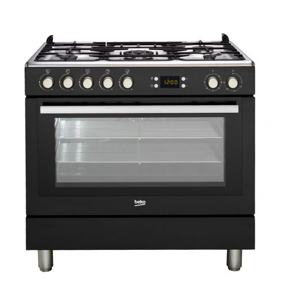 Cocina Gas Beko 5 Fuegos Negra GM15310DB