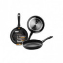 Sarten Aluminio Fusion 30CM Induccion Profer