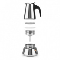 Cafetera Acero Inoxidable Orbegozo