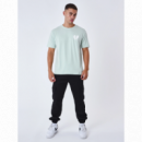 Camiseta Project x Paris verde claro logo corazon bordado