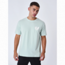 Camiseta Project x Paris verde claro logo corazon bordado