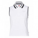 Tjw Half Zip Tonal Script Polo White  TOMMY JEANS