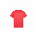 Camisetas Hombre Camiseta POLO RALPH LAUREN Rojo Nantucket de Punto Custom Slim Fit