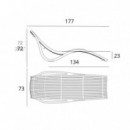 Tumbona de Jardín Apilable Ibiza- Color Blanco- Vondom®  VONDOM