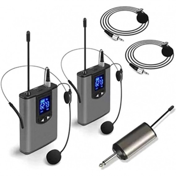 TYMINE Micrófono Inalámbrico Doble Lavalier