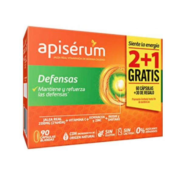Apiserum Defensas 3 Envases 30 Capsulas Blandas  APISÉRUM