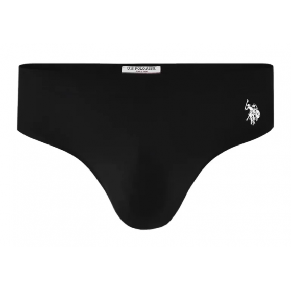 Bañador slip U.S Polo ASSN negro logo bordado