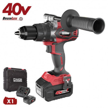 Taladro Percutor sin Escobillas 40V (1X 2.0AH) AICER