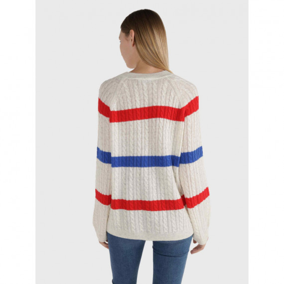 Jersey Soft Wool Ao Cable Stp C-nk  TOMMY HILFIGER