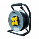 Enrollador de Cable Metálico 25 Mts 2.5MM VOLTEN