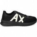 Deportivo Ante+textil Blanco+negro  ARMANI EXCHANGE