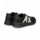 Deportivo Ante+textil Blanco+negro  ARMANI EXCHANGE