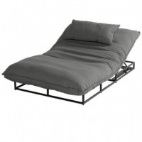 Cama de Jardín Emma con Tejido Sunbrella® Color Gris/negro Hartman®  HARTMAN OUTDOOR FURNITURE