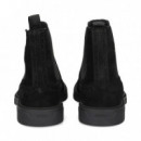 Botin Elasticos Lados ante Negro  HUGO BOSS