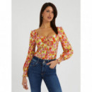 Camisas Blusa GUESS Adelaide Multicolor