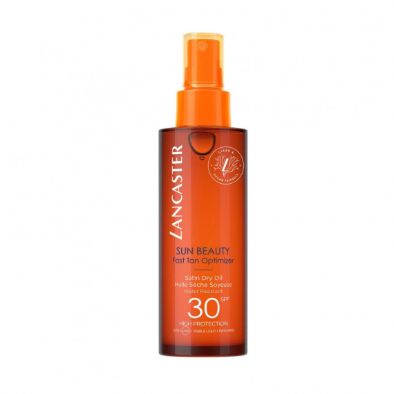 Sun Beauty Fast Tan Optimizer Aceite Solar SPF30 Resistente Al Agua  LANCASTER