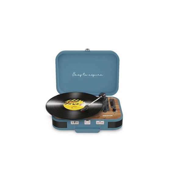 PRIXTON Tocadisco Grabador con Bluetooth/usb/fm/tf VC600 Azul