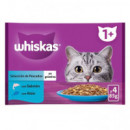 Whiskas Gato Adulto Seleccion de Pescados Pouch 4X85 Gr  MARS