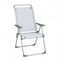 Silla Plegable Multiposición Alu Cham Color Azul Cielo LAFUMA Mobilier®