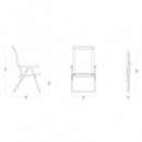 Silla Plegable Multiposición Alu Cham Color Azul Cielo LAFUMA Mobilier®