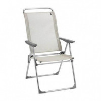 Silla Plegable Multiposición Alu Cham Color Beige Seigle LAFUMA Mobilier®