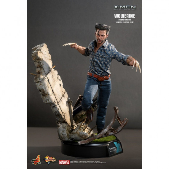 Figura Lobezno 1973 X-men Días del Futuro Pasado Versión Deluxe  HOT TOYS