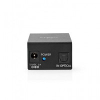 NEDIS Divisor Splitter Toslink Optico 1 Entrada 2 Salidas ASPL2512BK