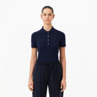 Polos Polo LACOSTE de Mujer en Piqué de Algodón Stretch Azul