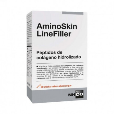 Nhco Aminoskin Linefiller 20 Sticks 12 G Sabor Albaricoque  CHIESI